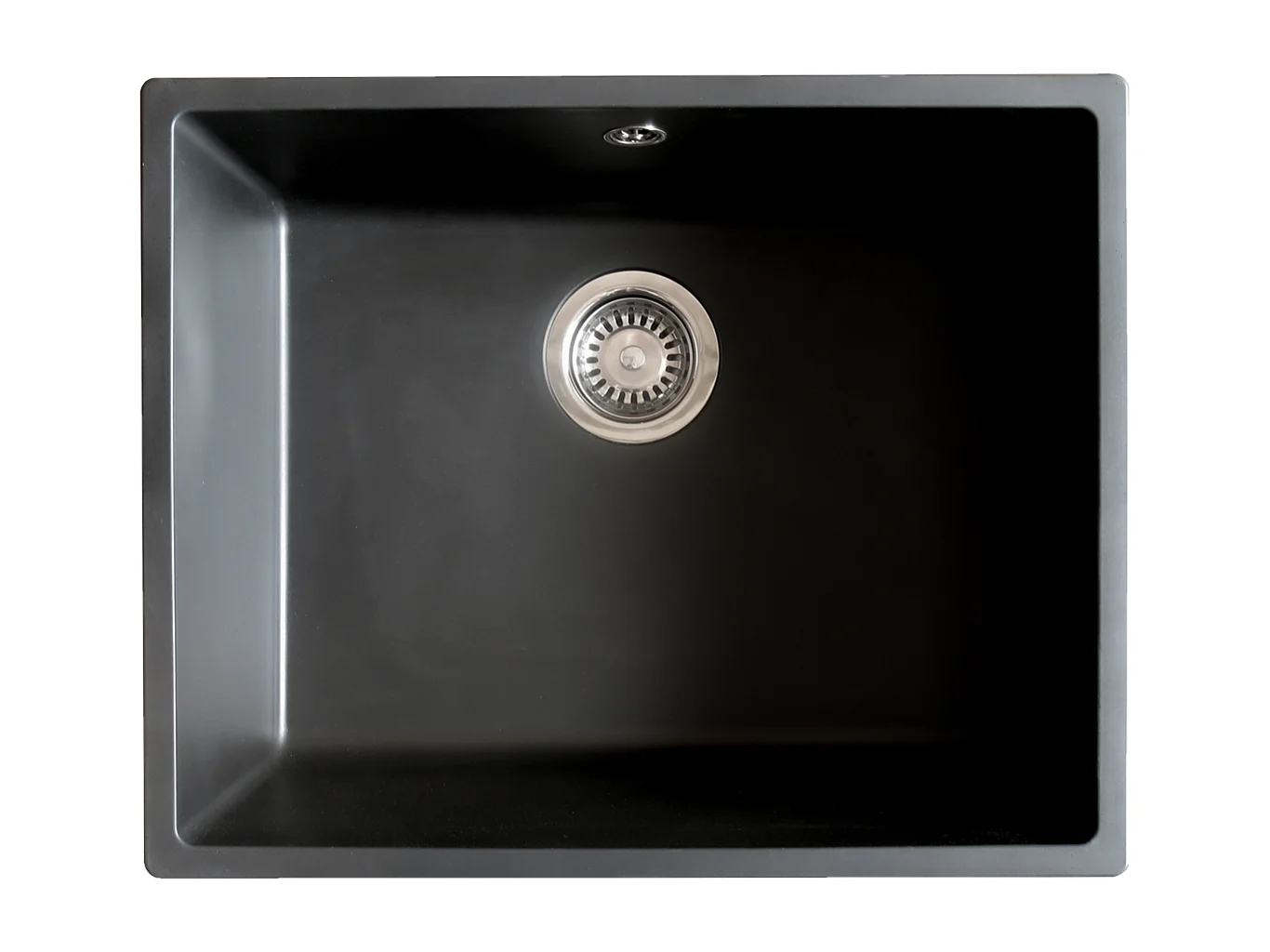 Sierra lavello a vasca singola 54x44 in resina nera Essebagno