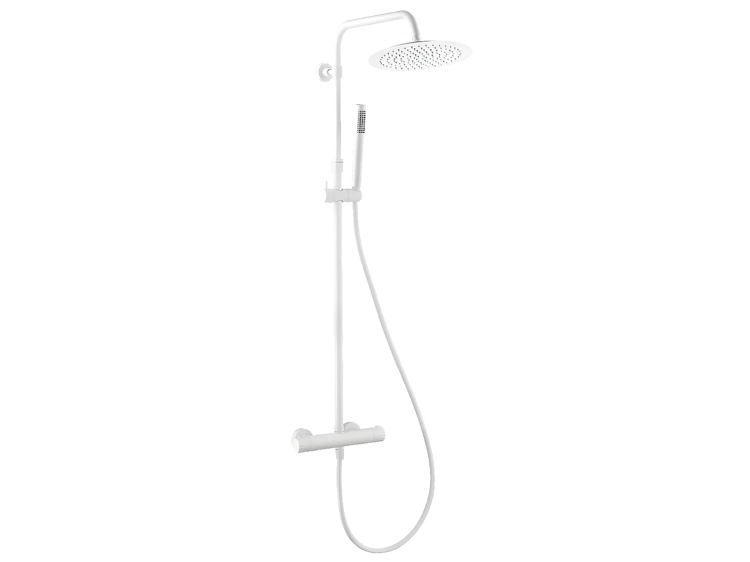 Luisa II Thermostat-Duschsäule weiß Essebagno