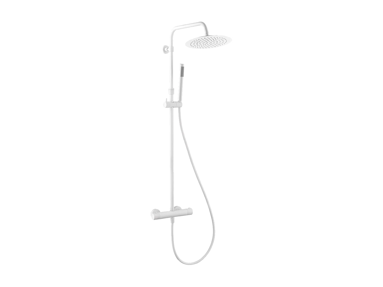 Luisa II Thermostat-Duschsäule weiß Essebagno