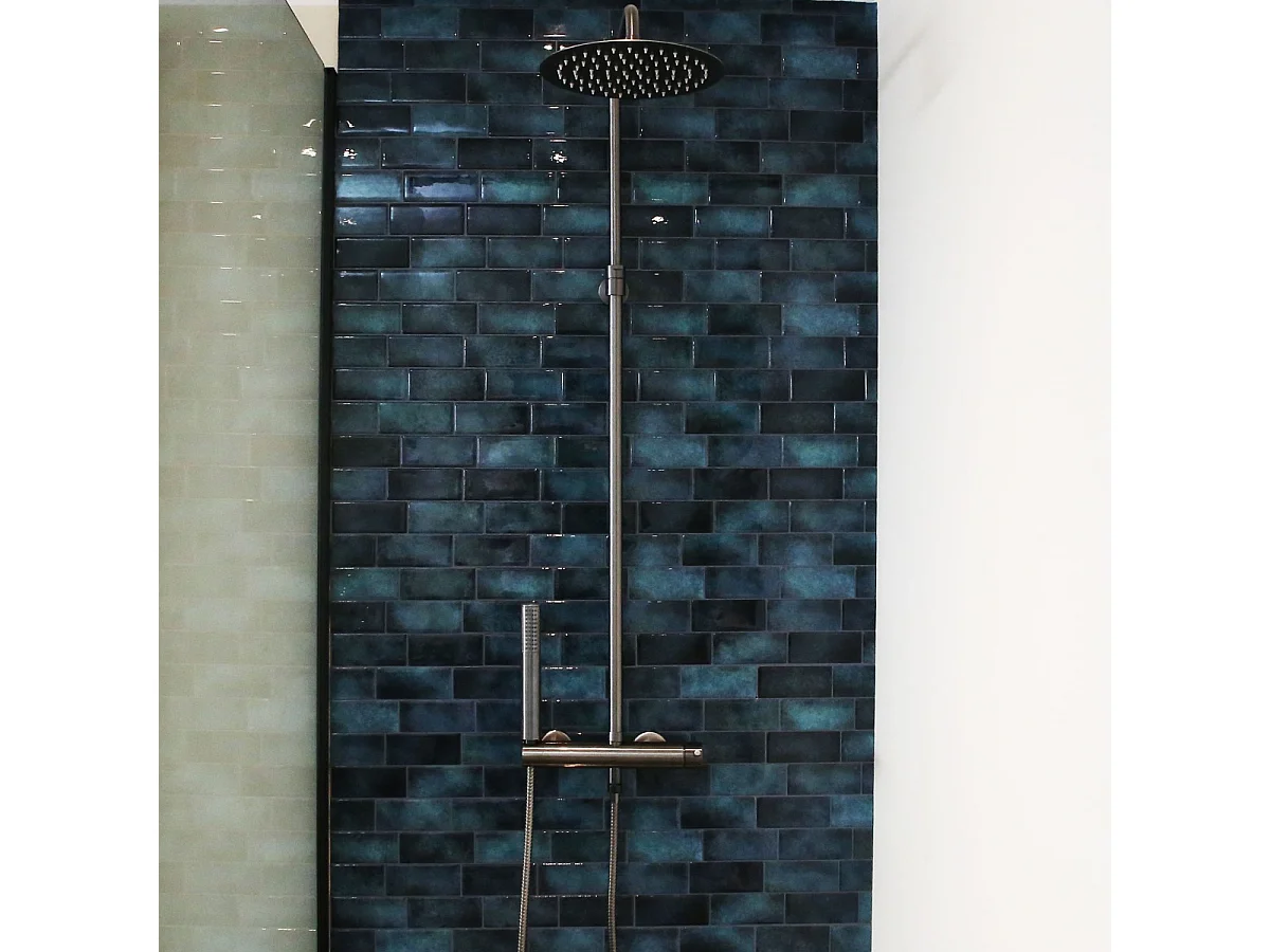 Luisa colonne de douche mécanique gris gun métal - Essebagno