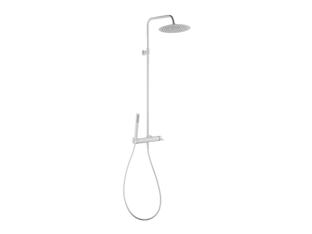 Luisa colonne de douche mécanique blanche - Essebagno