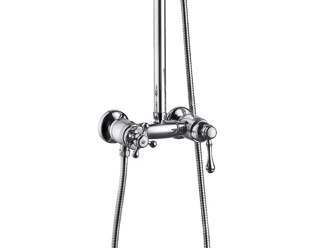 Leeds 2 mechanische Retro-Duschsäule chrom Essebagno