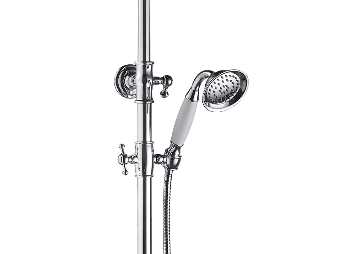 Leeds 2 colonne de douche mécanique rétro chromée - Essebagno