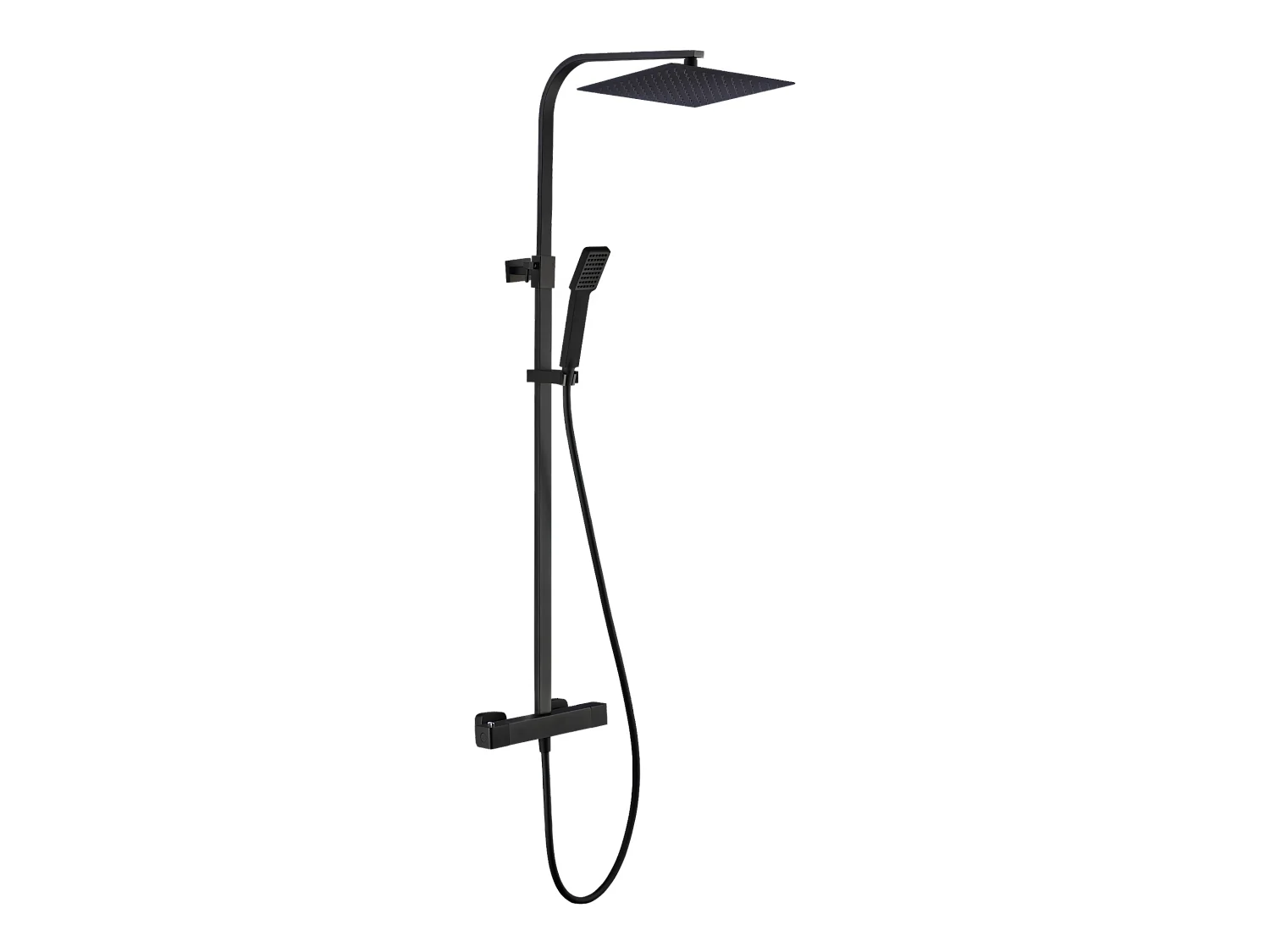 Quartos colonne de douche noire avec thermostatique 300 - Essebagno