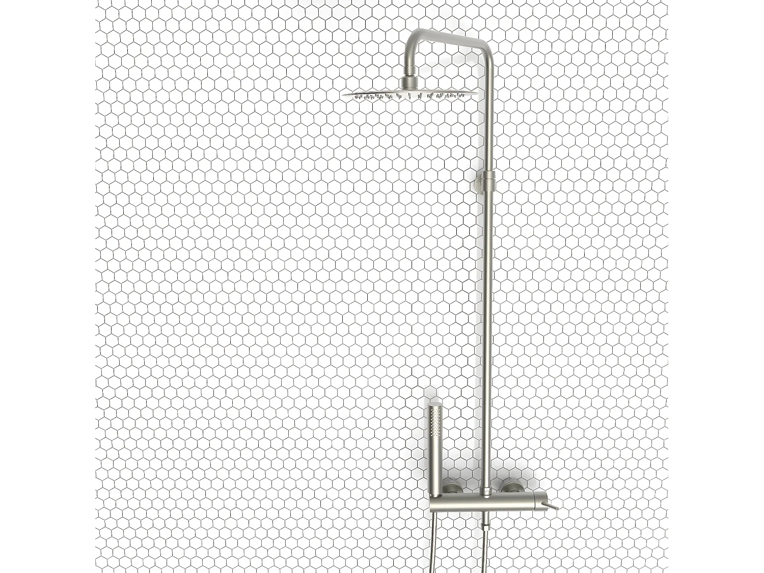 Luisa Duschsäule Mechanische Edelstahlausführung Essebagno