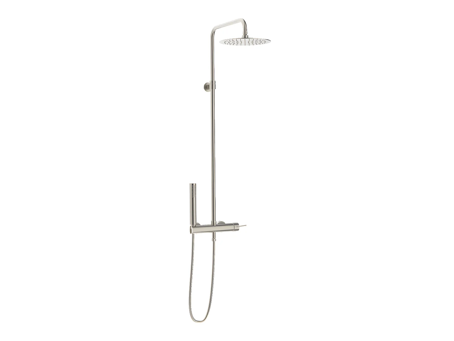 Luisa colonne de douche mécanique façon inox - Essebagno