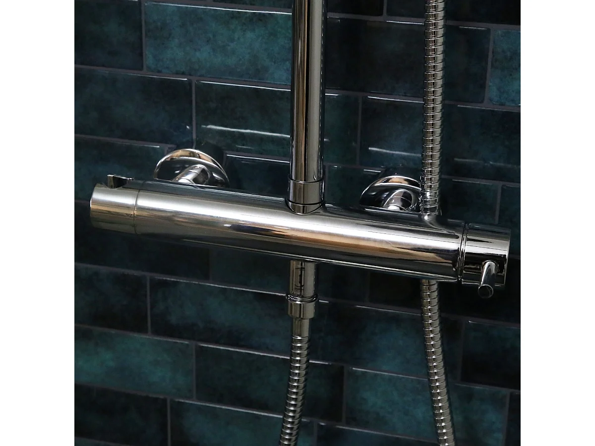 Luisa colonne de douche mécanique chromée - Essebagno