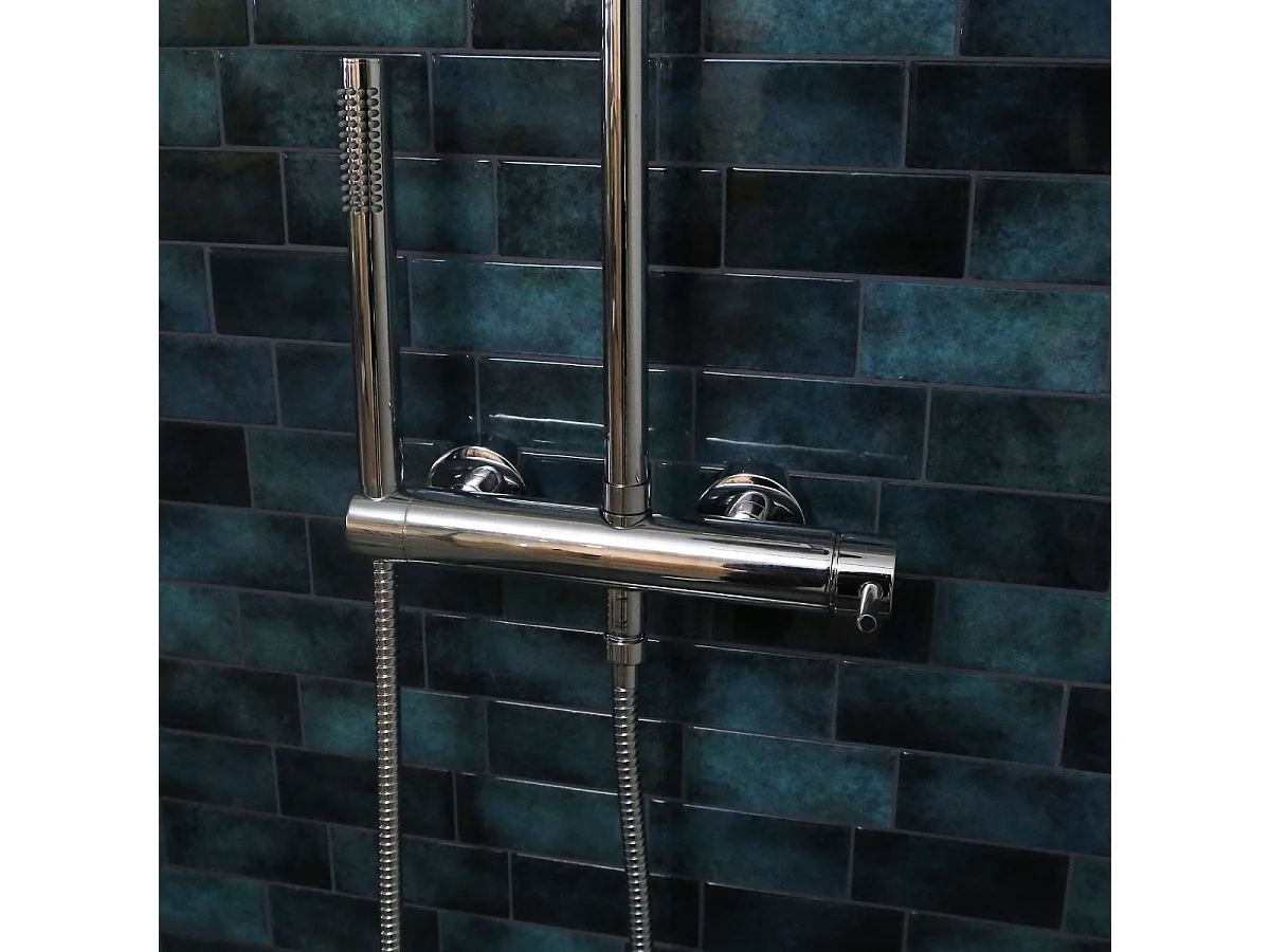 Luisa colonne de douche mécanique chromée - Essebagno