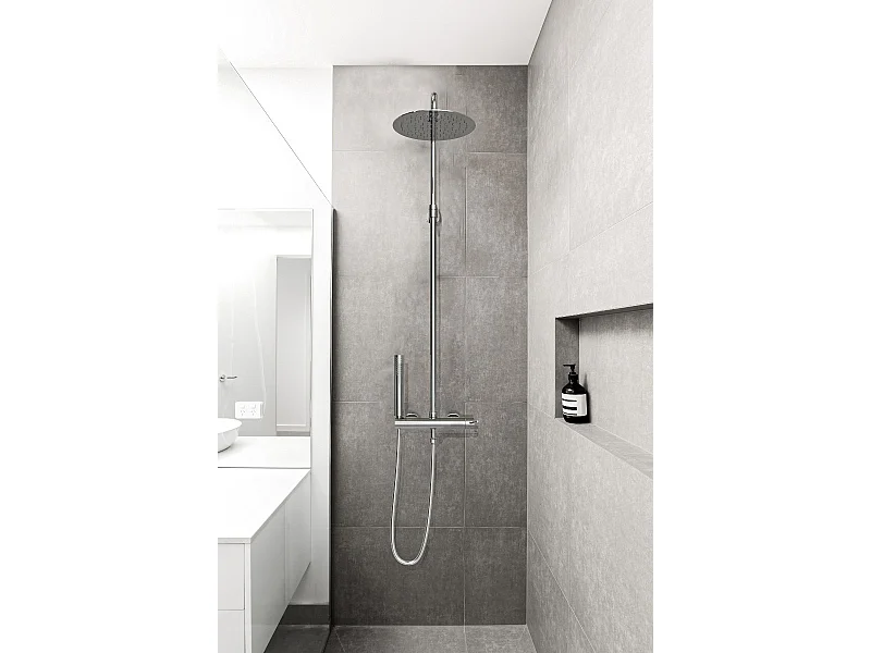 Luisa colonne de douche mécanique chromée - Essebagno