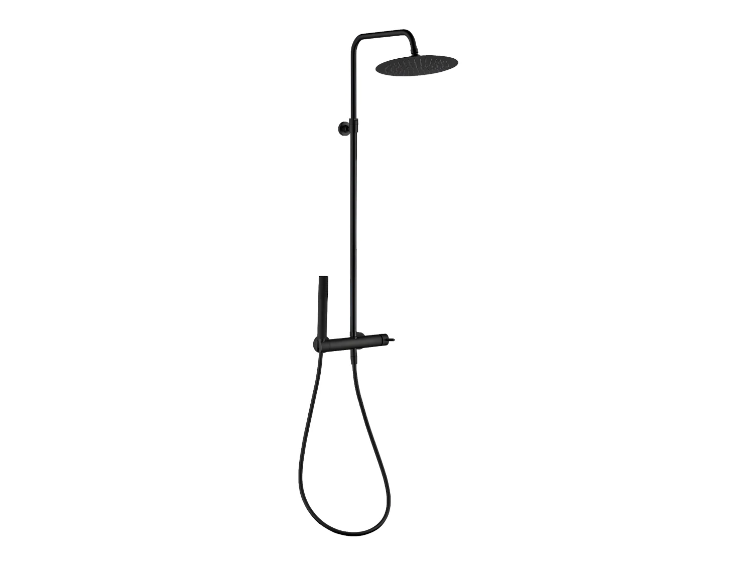 Luisa colonne de douche mécanique noire - Essebagno