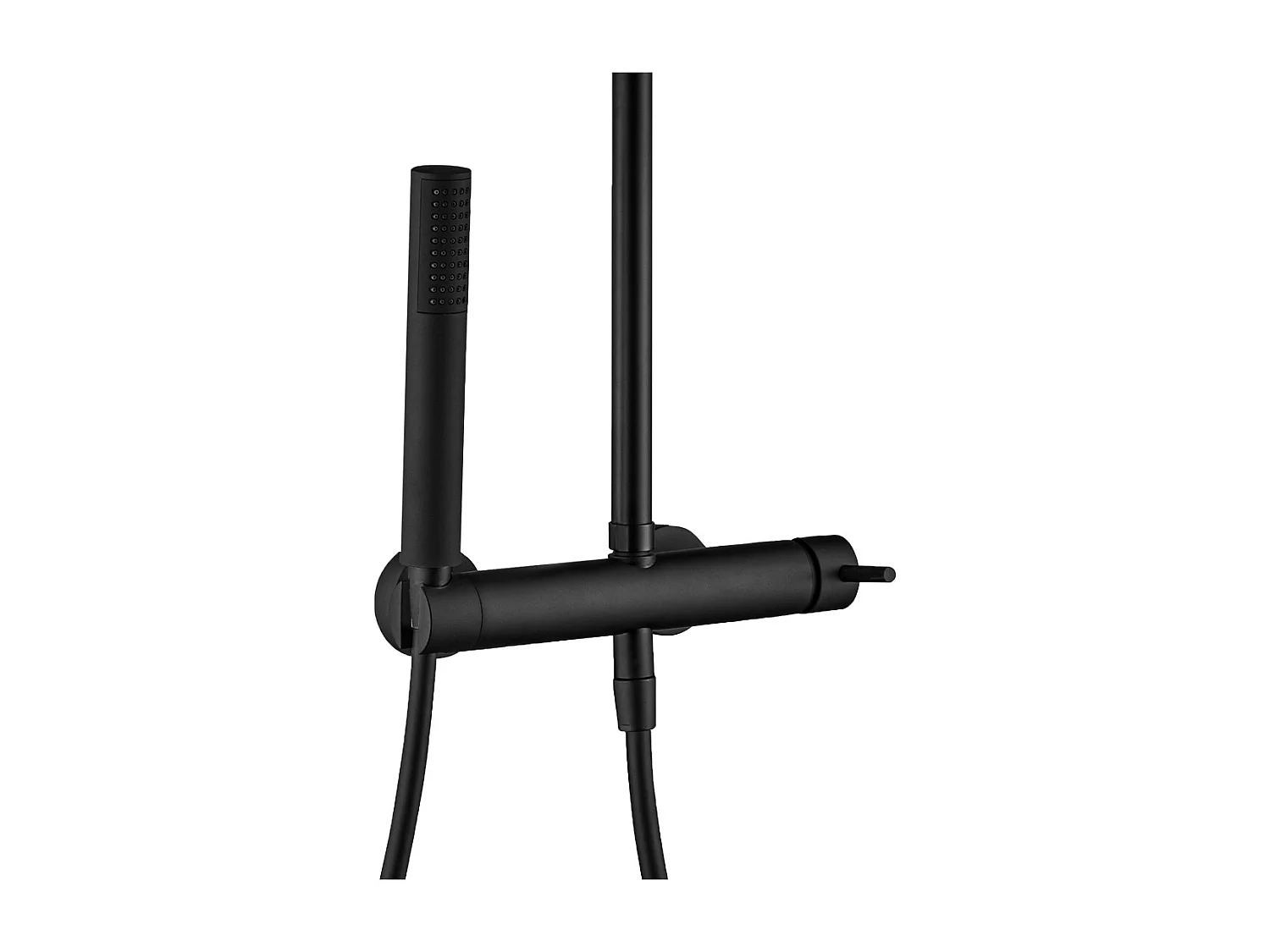 Luisa colonne de douche mécanique noire - Essebagno