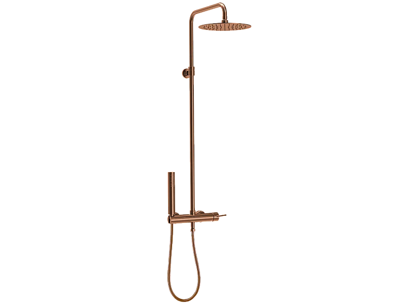Luisa Coluna de duche mecânica em cobre escovado Essebagno
