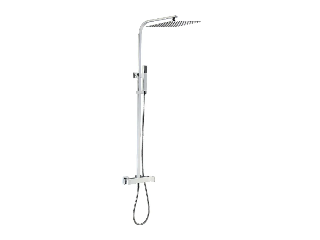 Kiara colonne de douche chromée avec mitigeur mécanique - Essebagno