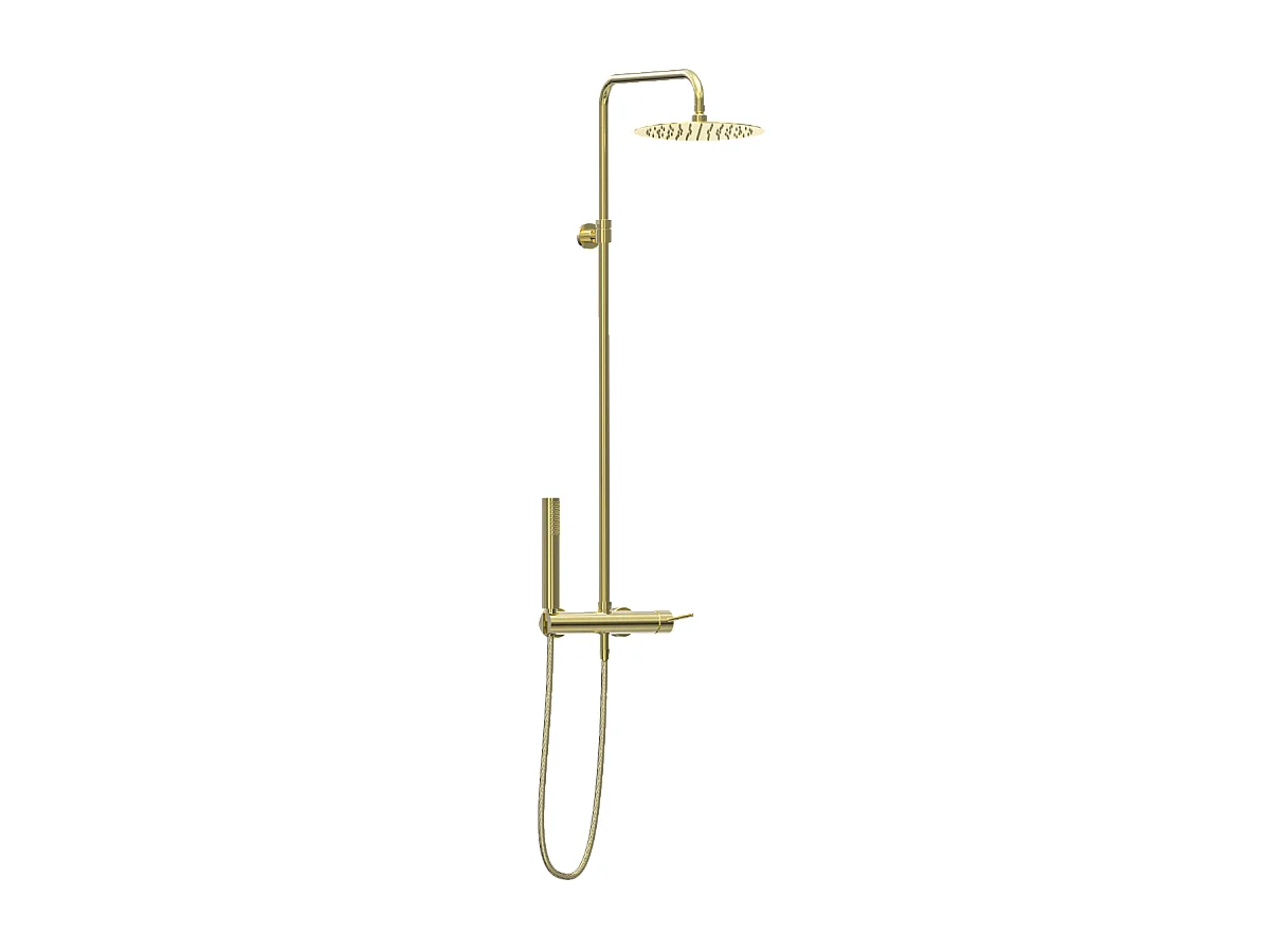 Kiwo colonne de douche mécanique or - Essebagno