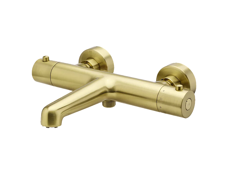 Luisa Thermostat-Wannen- und Brausemischer gebürstetem Gold Essebagno