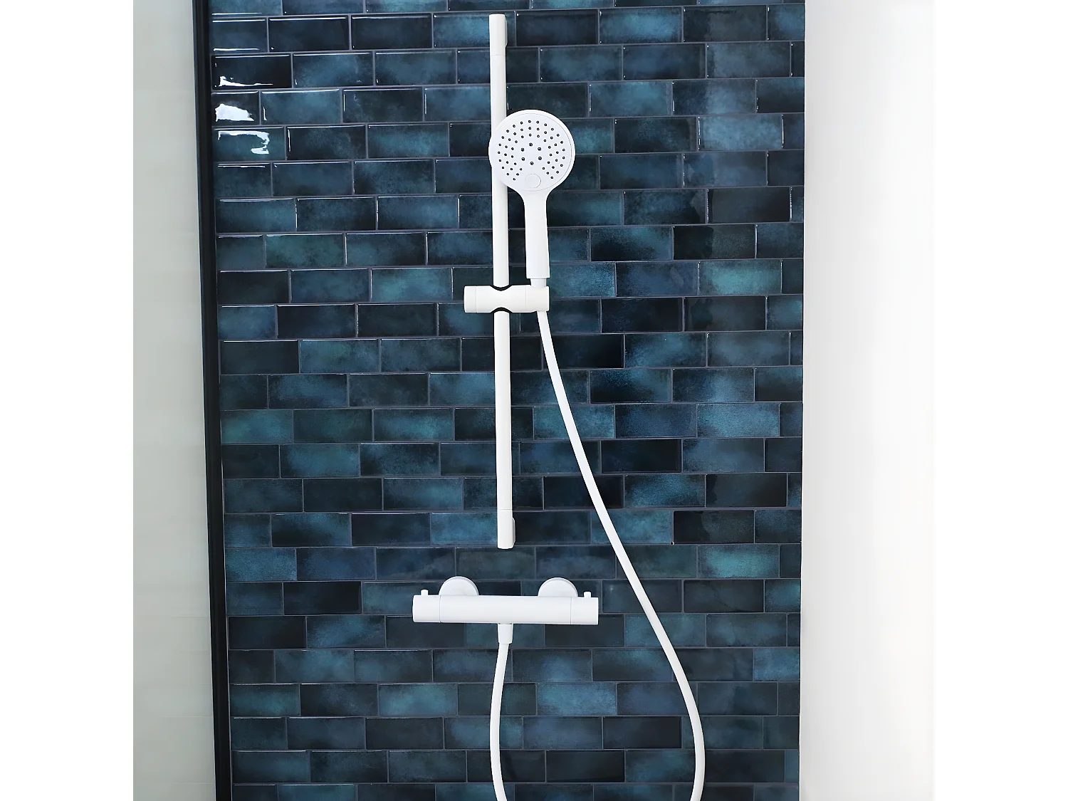 Luisa Thermostat-Duscharmatur, Weiß Essebagno