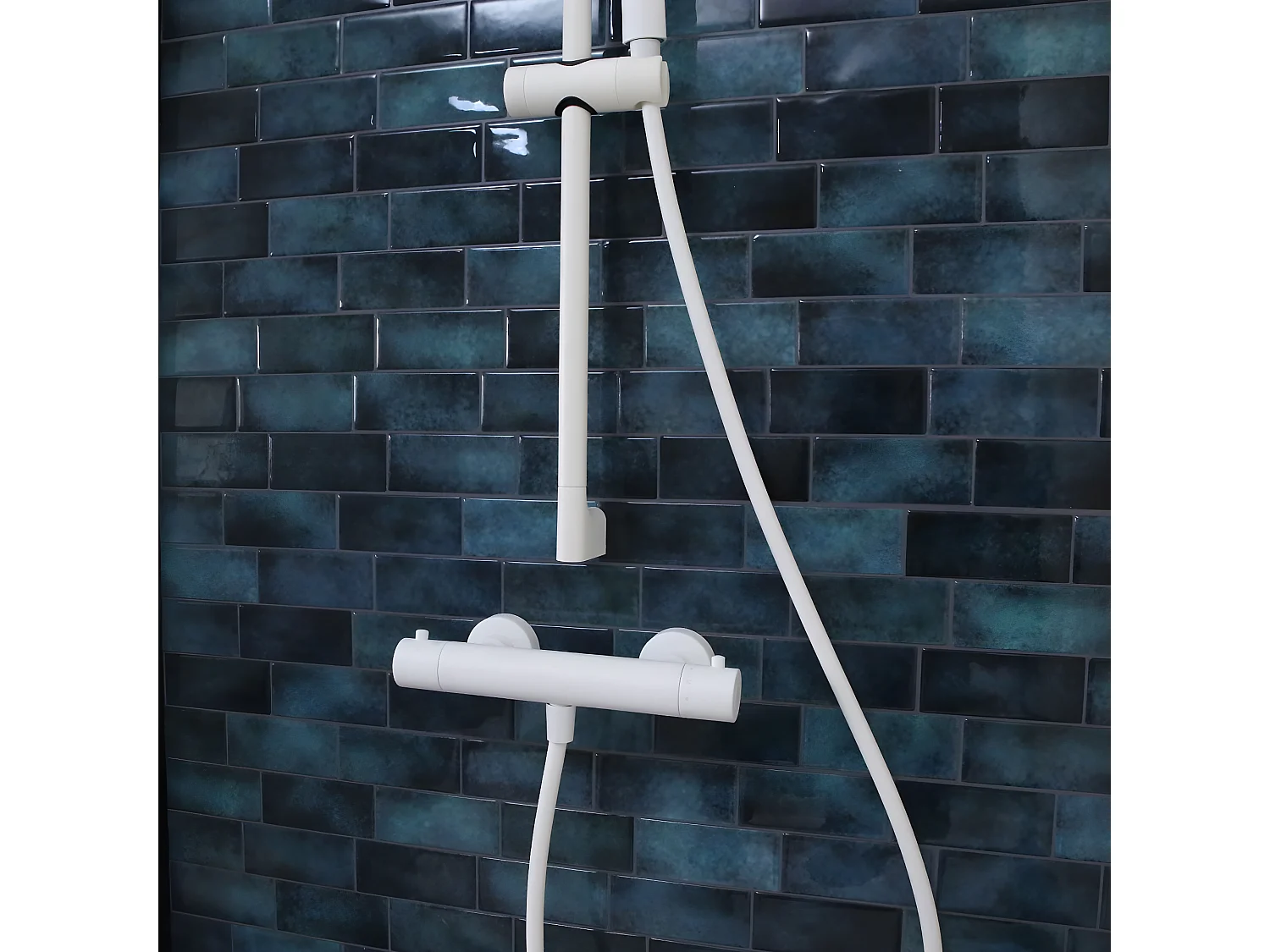 Luisa Thermostat-Duscharmatur, Weiß Essebagno