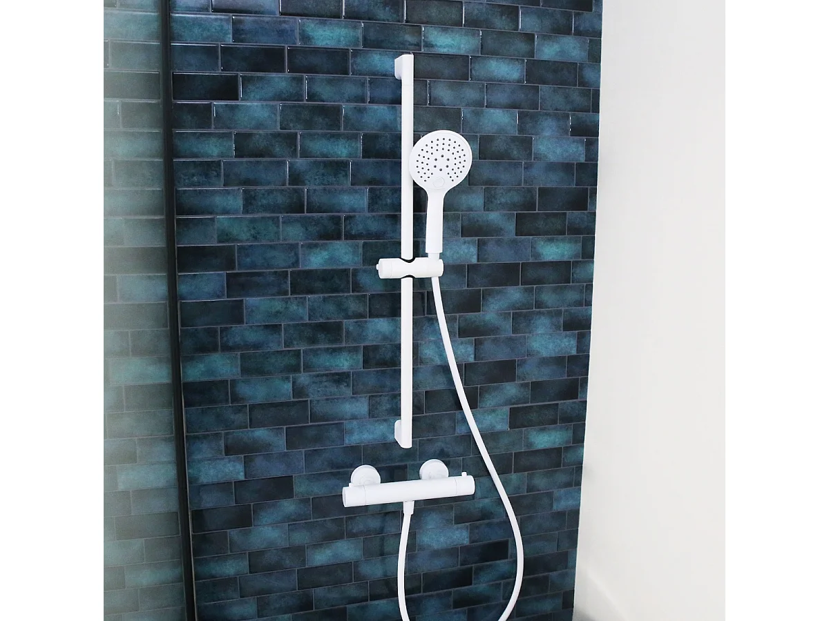 Luisa thermostatische douchekraan wit - Essebagno