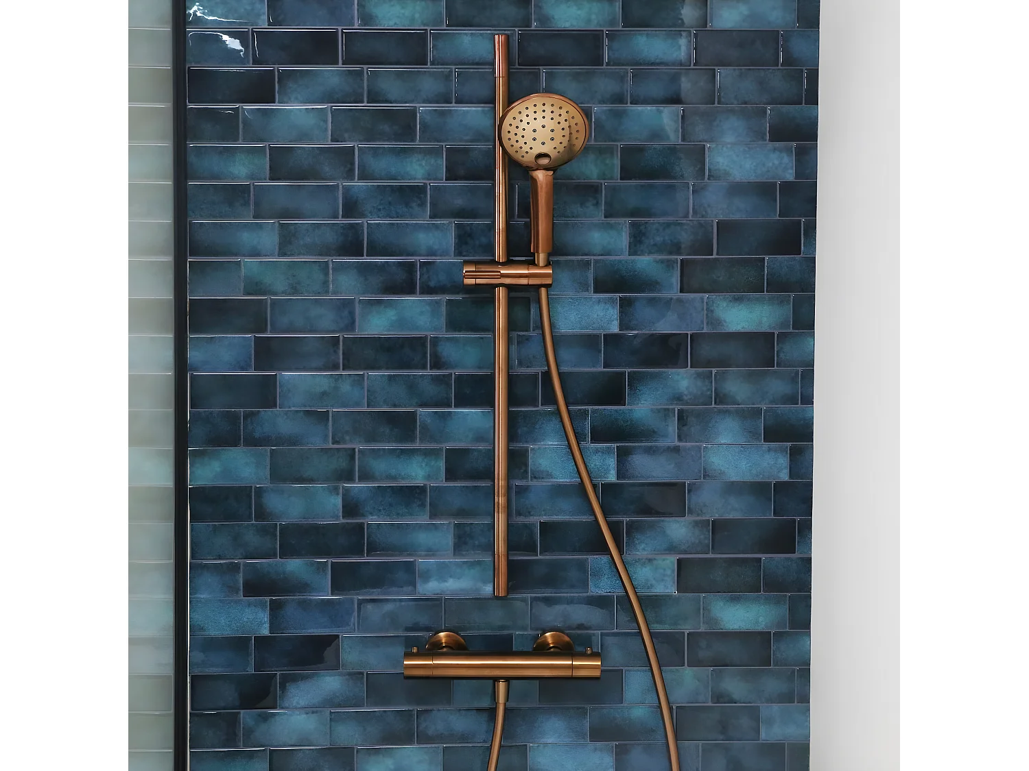 Luisa Thermostat-Duscharmatur, Kupfer Essebagno