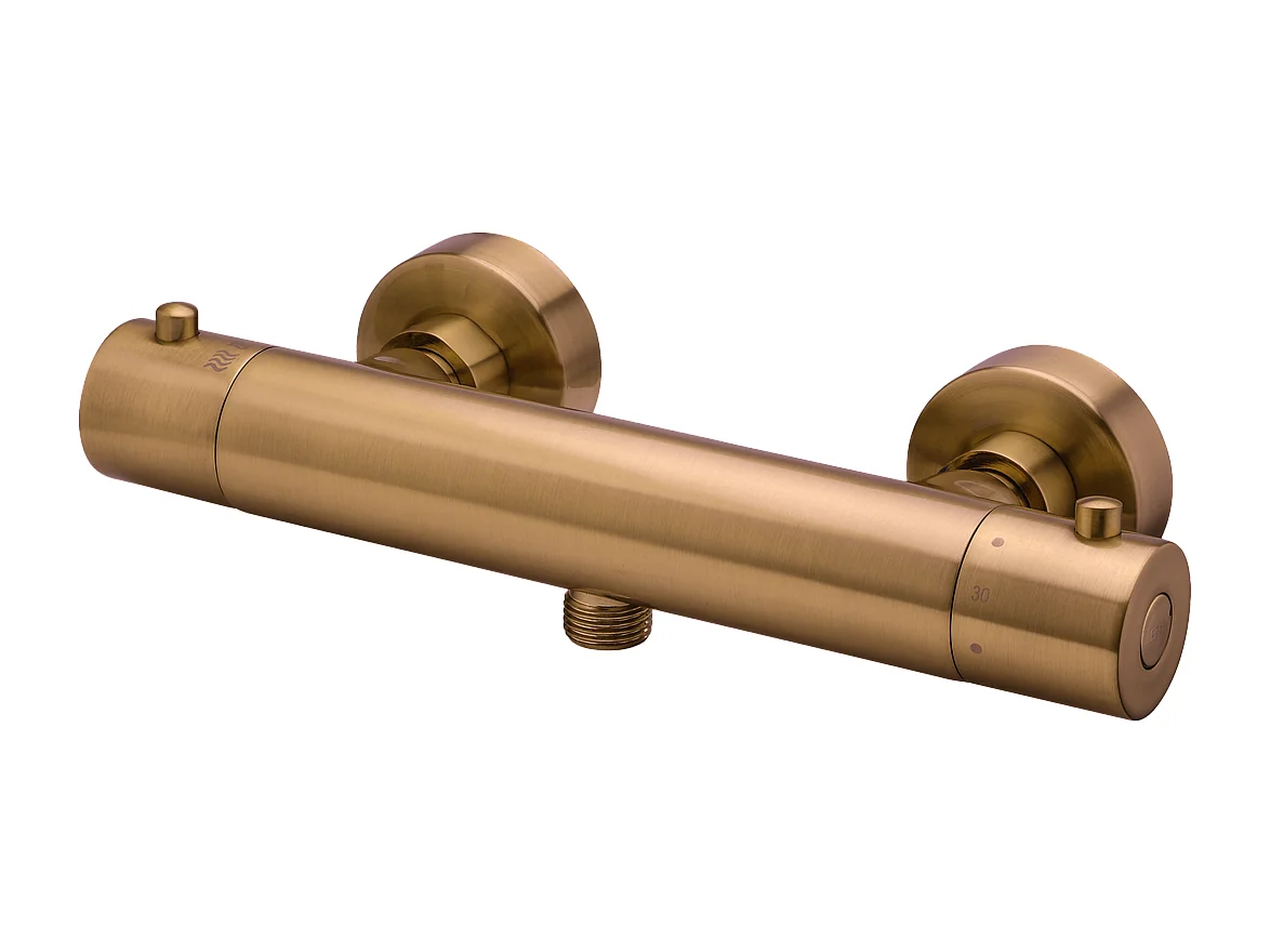 Luisa Thermostat-Duschmischer gebürstetem Kupfer Essebagno