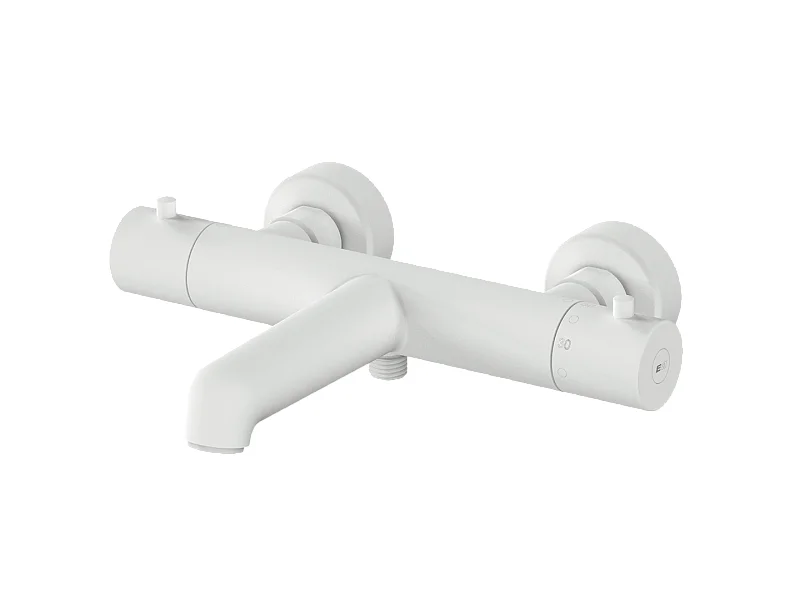 Luisa Thermostat-Wannen- und Brausemischer Weiß Essebagno