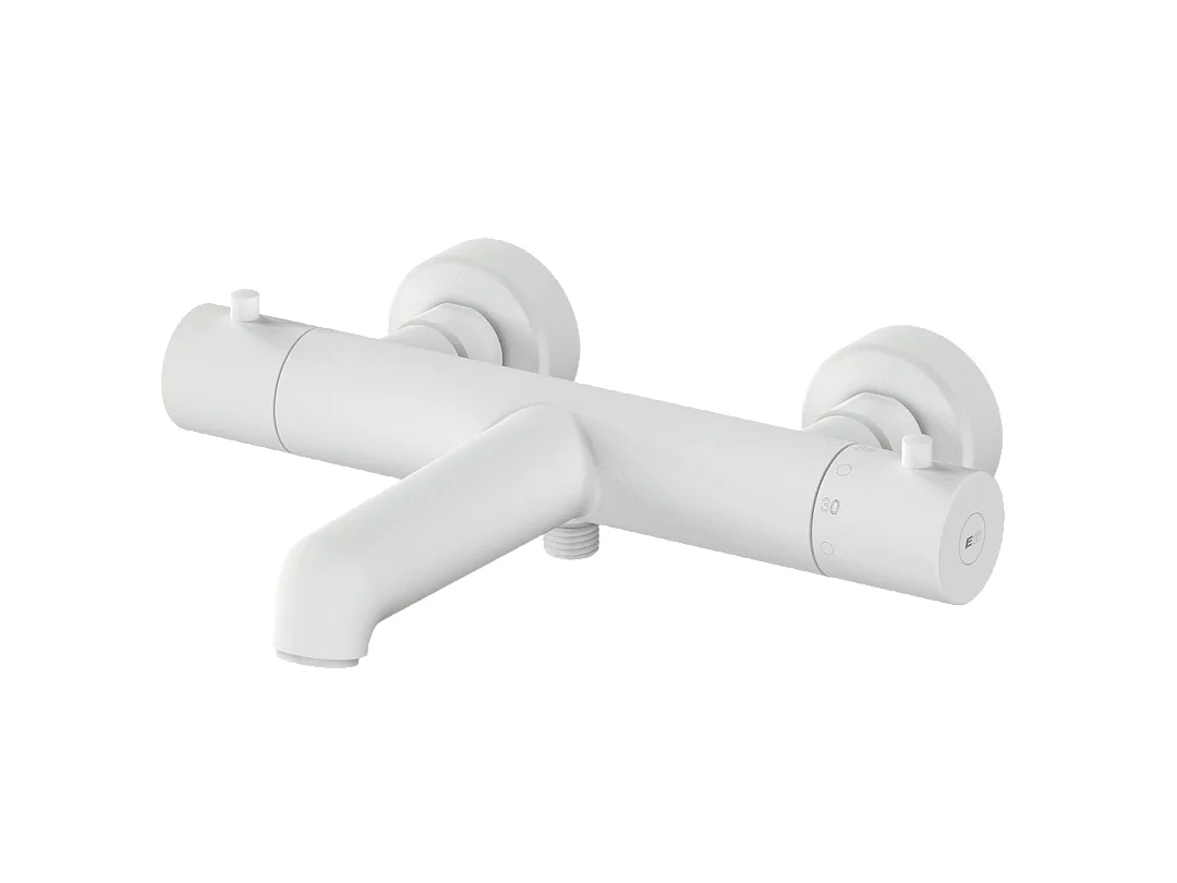 Luisa Thermostat-Wannen- und Brausemischer Weiß Essebagno