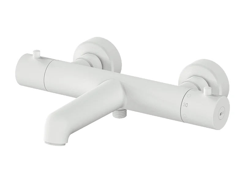 Luisa Thermostat-Wannen- und Brausemischer Weiß Essebagno