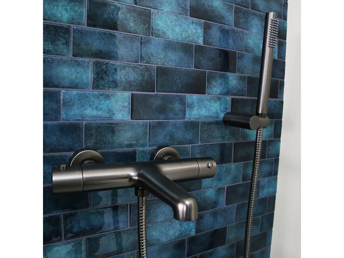 Luisa Thermostat-Wannen- und Brausemischer metallgrau Essebagno