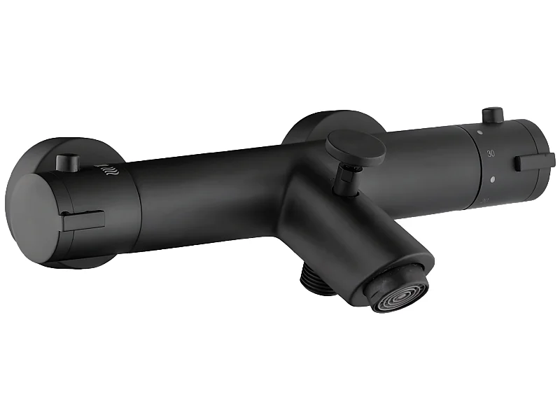 Oneo mitigeur bain-douche thermostatique noir - Essebagno