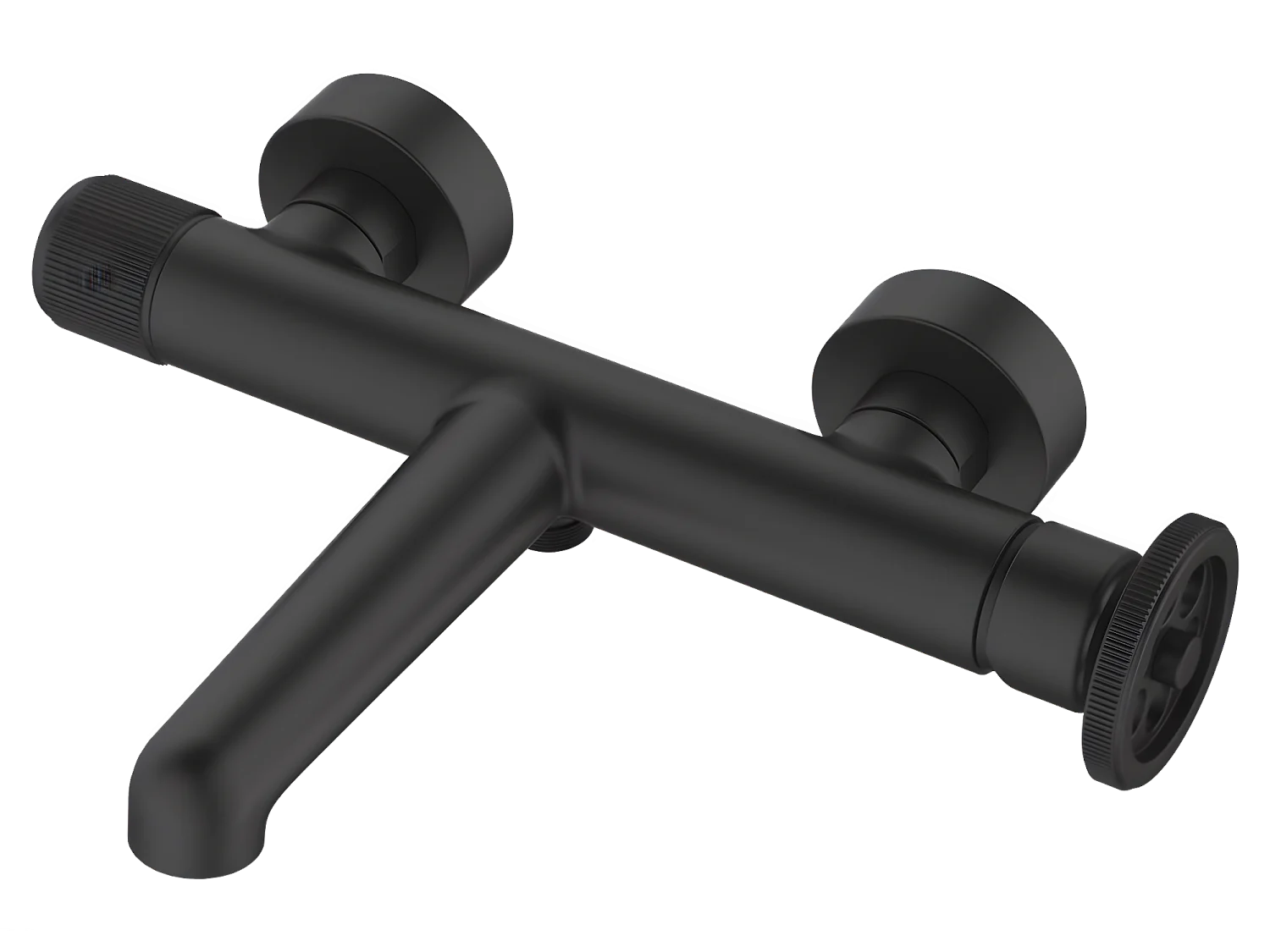 Indus mitigeur bain-douche mécanique noir - Essebagno