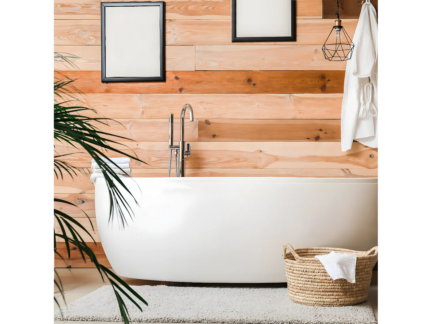 Charme Mechanische Chrom-Bodenstütze für freistehende Badewanne Essebagno