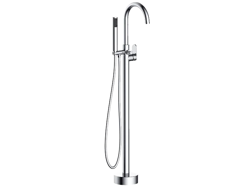 Charme colonne de sol mécanique chromée pour baignoire ilot - Essebagno