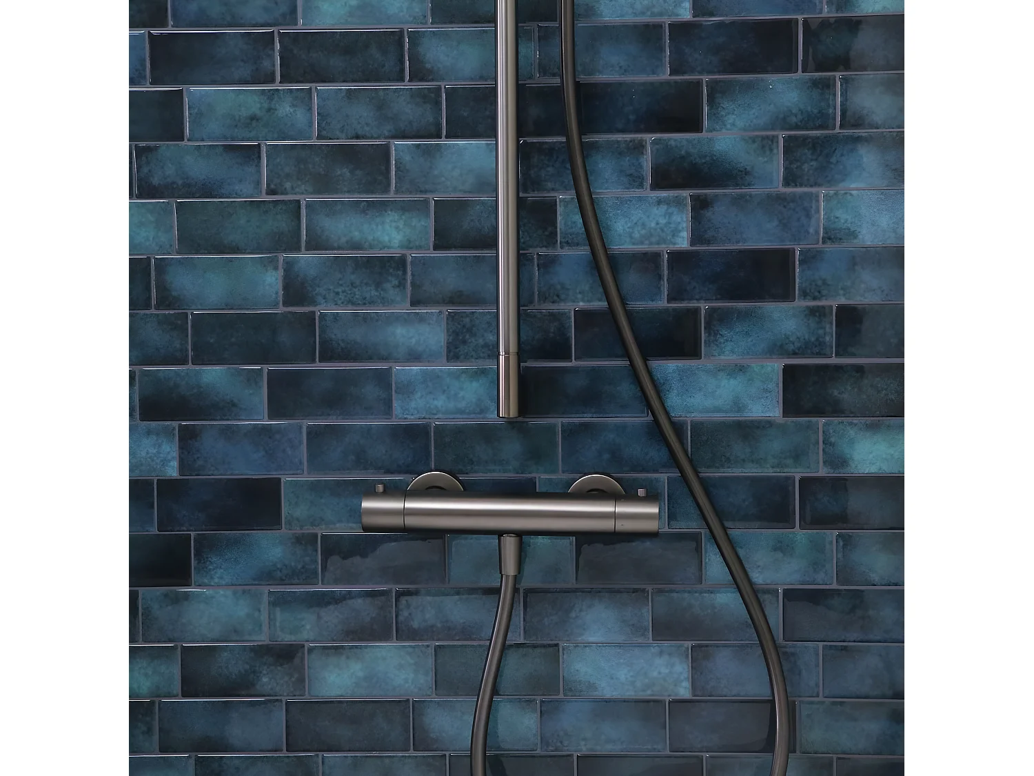 Luisa Thermostat-Duscharmatur, Gunmetal Essebagno