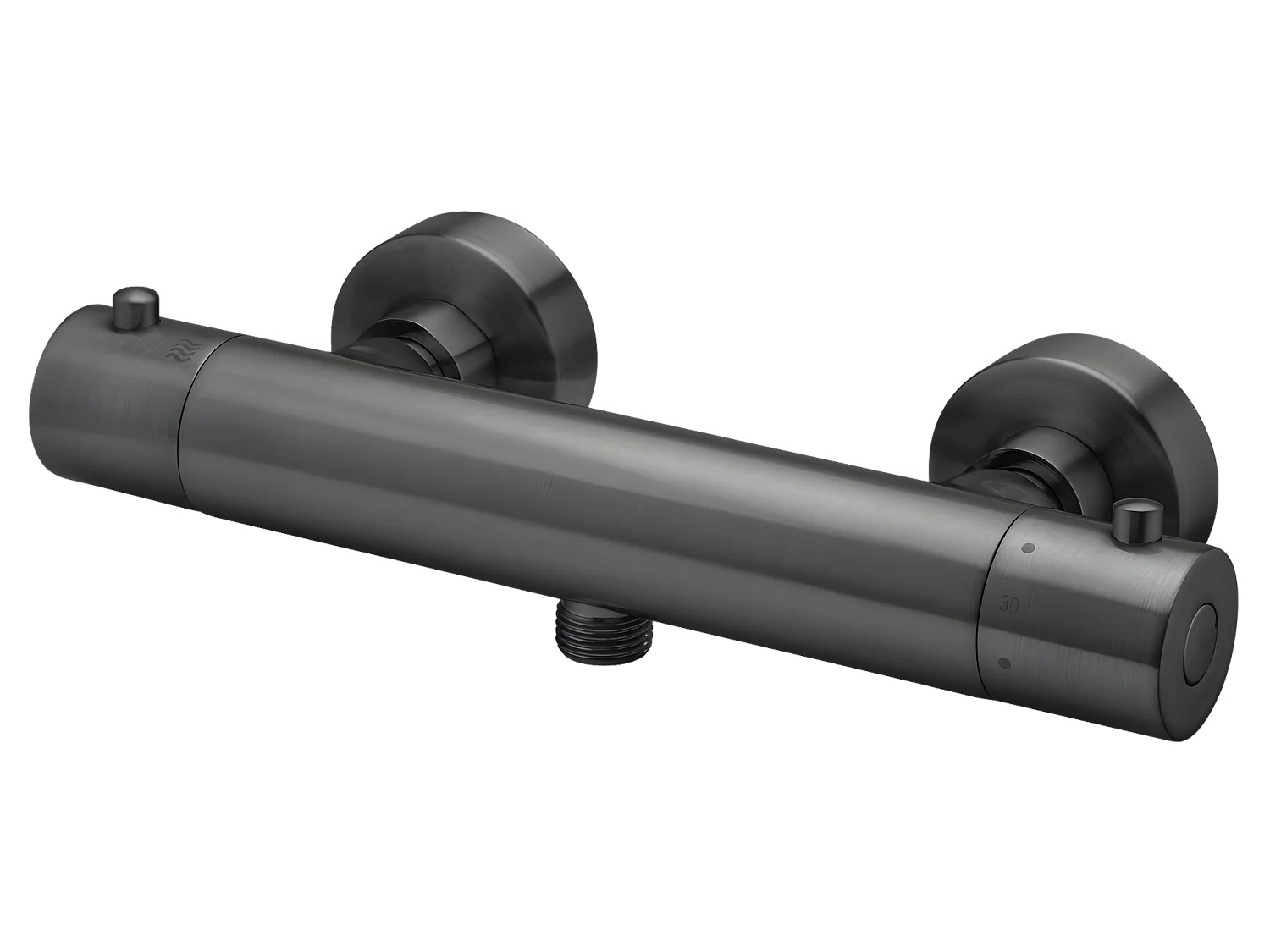 Luisa mitigeur douche thermostatique gris gun métal - Essebagno