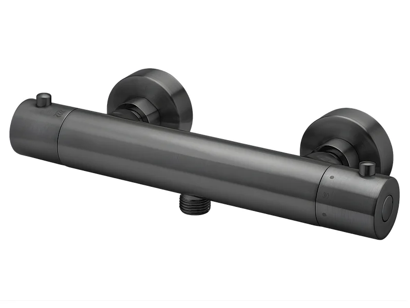 Luisa mitigeur douche thermostatique gris gun métal - Essebagno