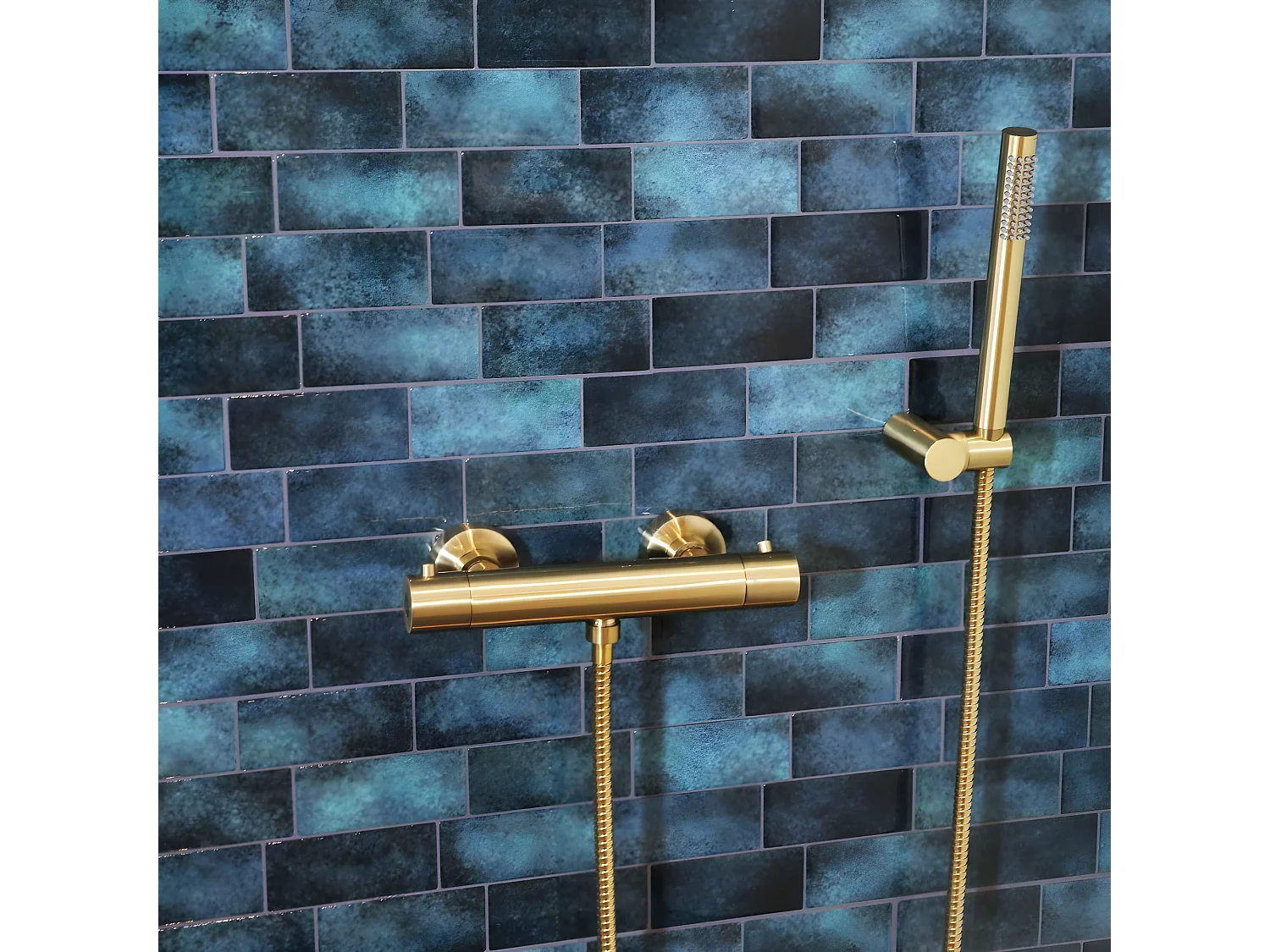 Luisa Thermostat-Duscharmatur, Gold Essebagno