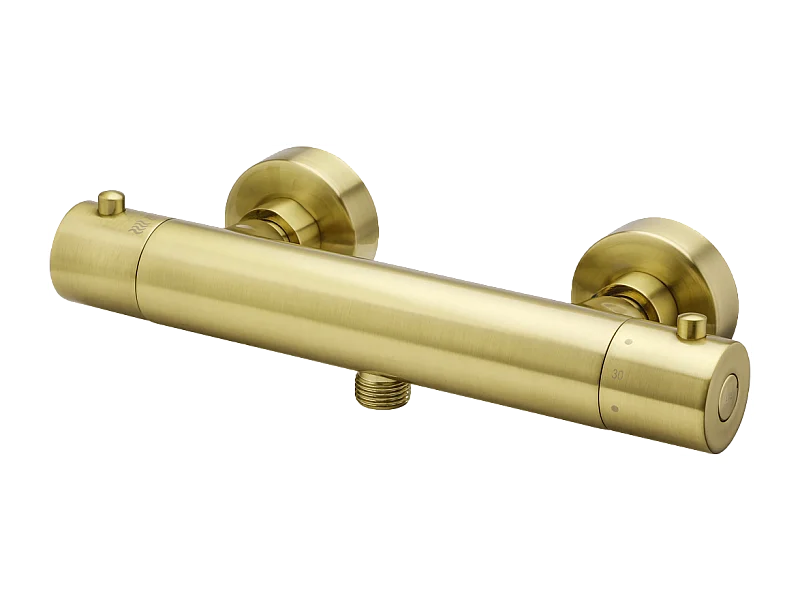 Luisa mitigeur douche thermostatique or brossé - Essebagno