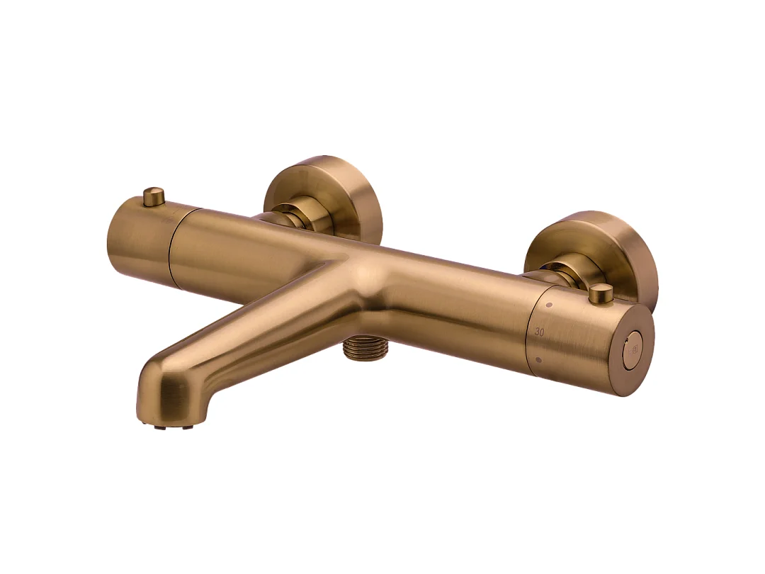 Luisa mitigeur bain-douche thermostatique cuivre brossé - Essebagno