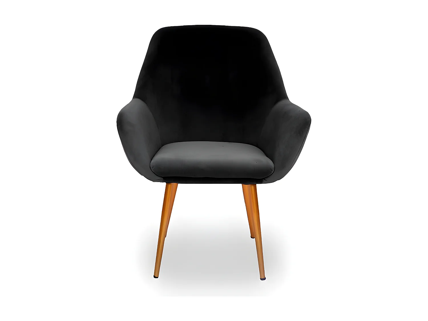 Fauteuil Scandinave Baoba Velours - Couleurs - Velours Noir