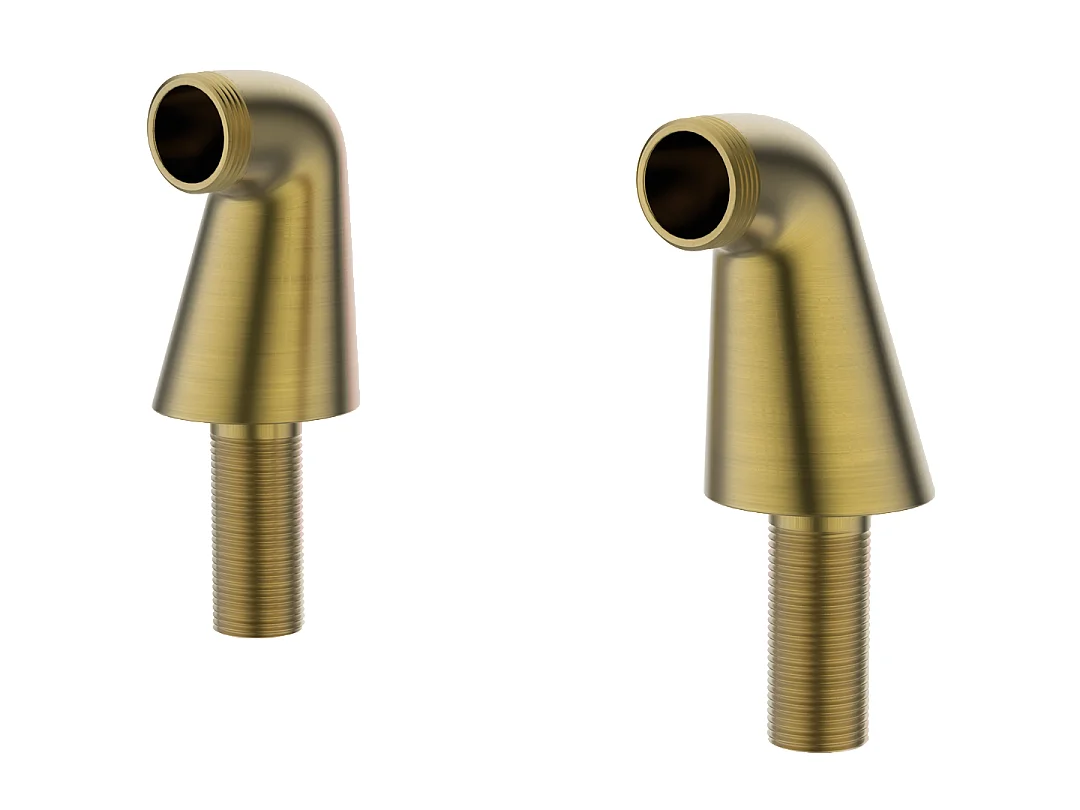 Columnas de conexión del baño en oro cepillado Essebagno