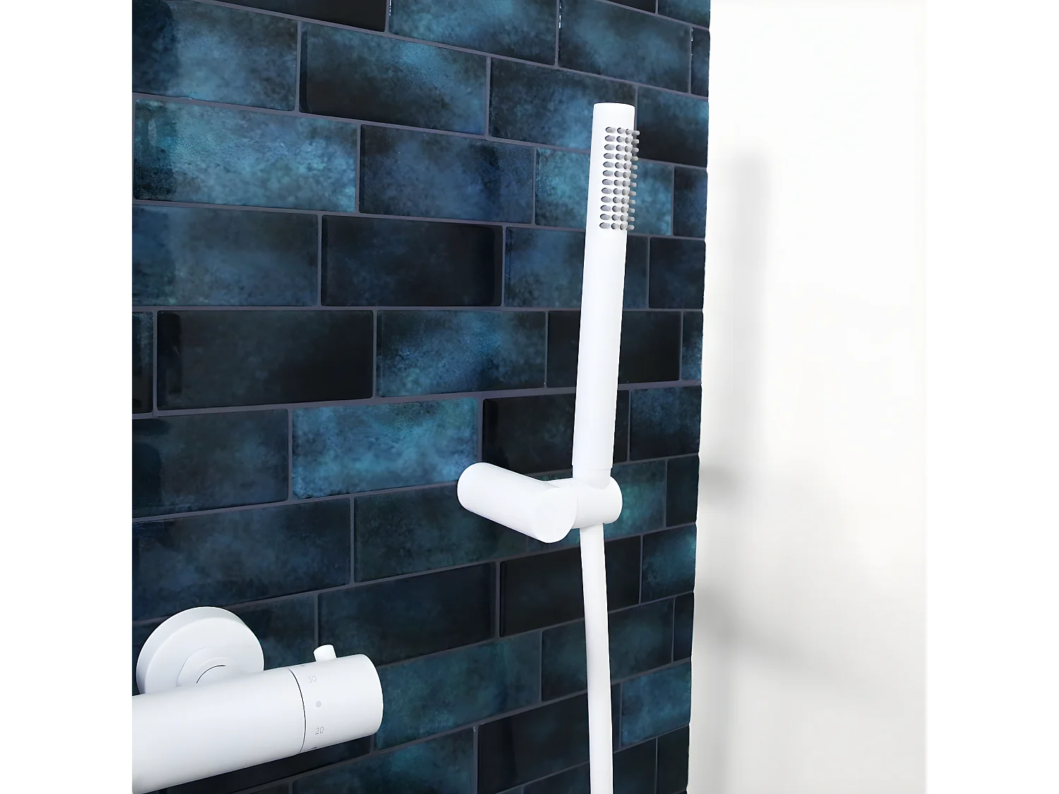 Luisa Plato de ducha combinado 3 piezas blanco Essebagno