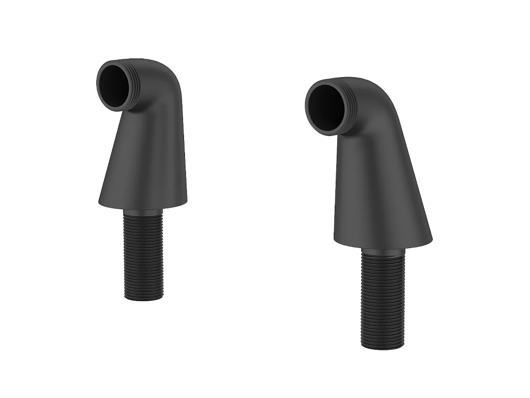 Colonnettes raccord bain-douche noires - Essebagno