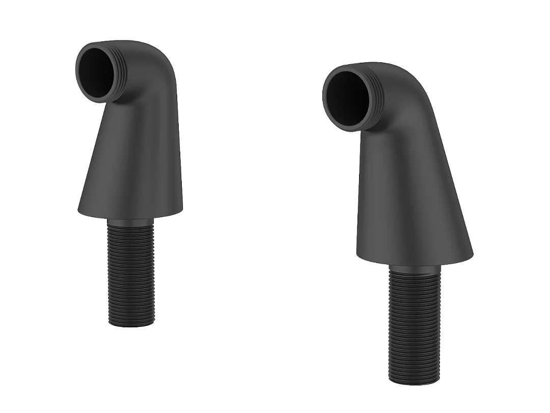 Columnas de conexión del baño negro Essebagno