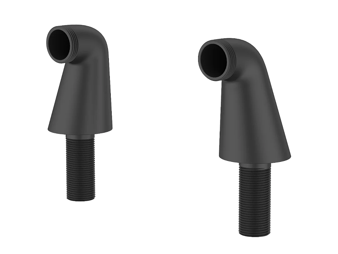 Colonnettes raccord bain-douche noires - Essebagno