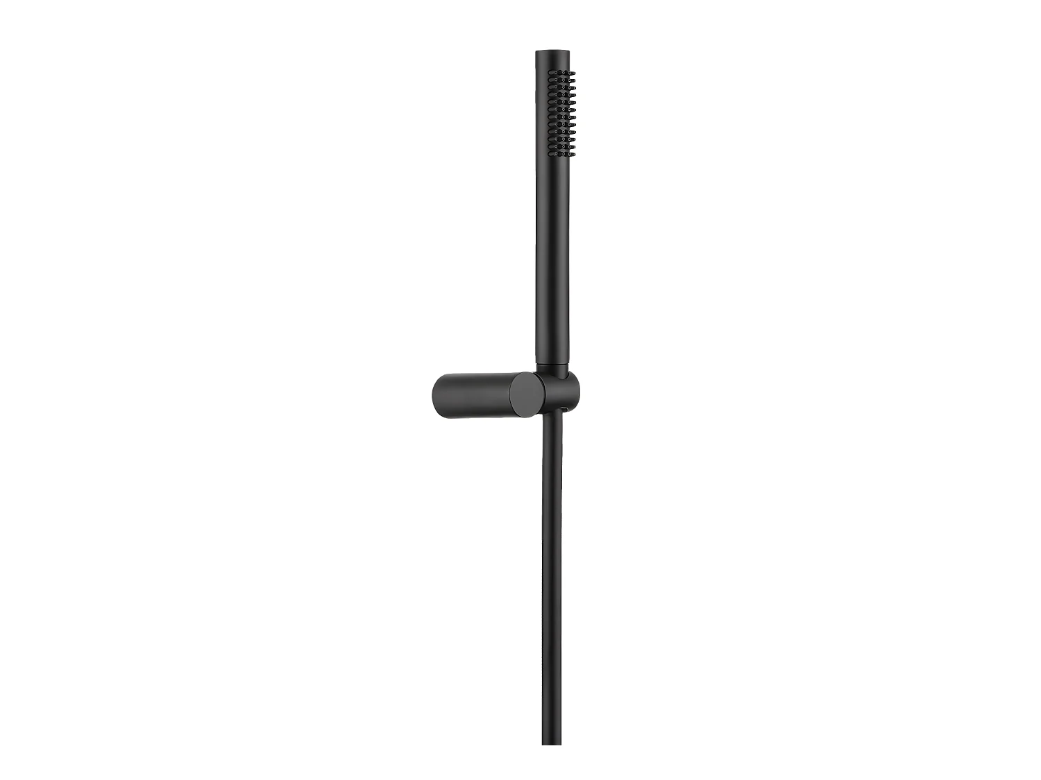 Luisa combiné support de douche noir 3 pièces - Essebagno