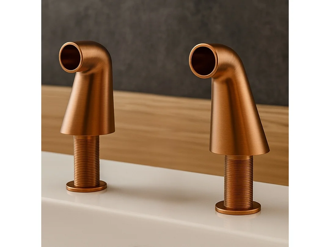 Columnas de conexión del baño de cobre Essebagno