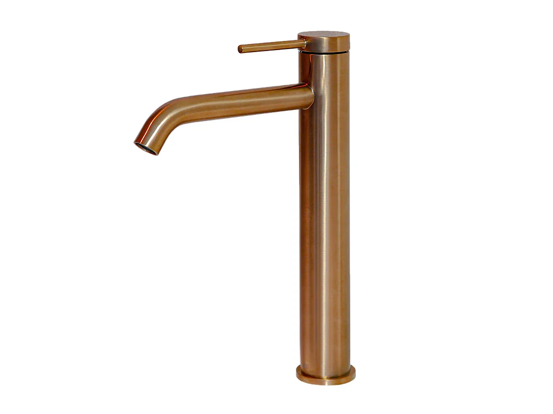 Lollipop Misturadora de lavatório alto cobre escovado Essebagno