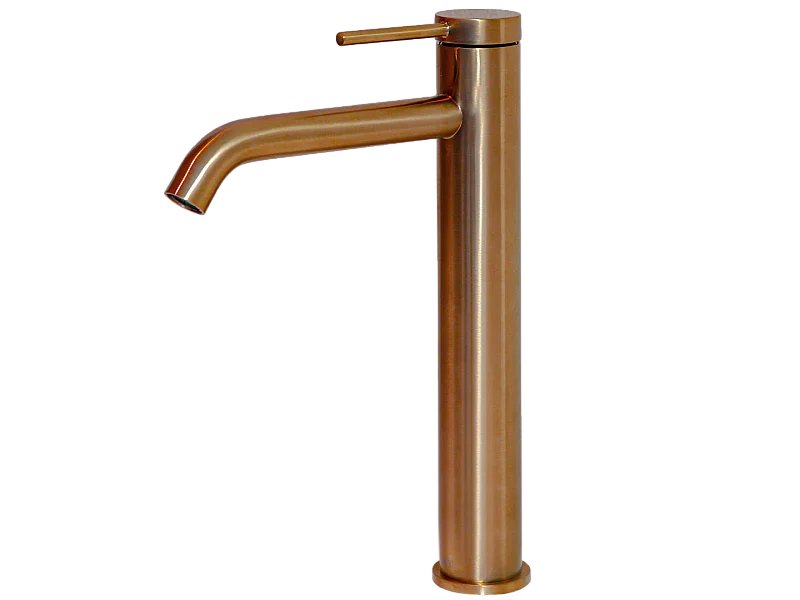 Lollipop Misturadora de lavatório alto cobre escovado Essebagno