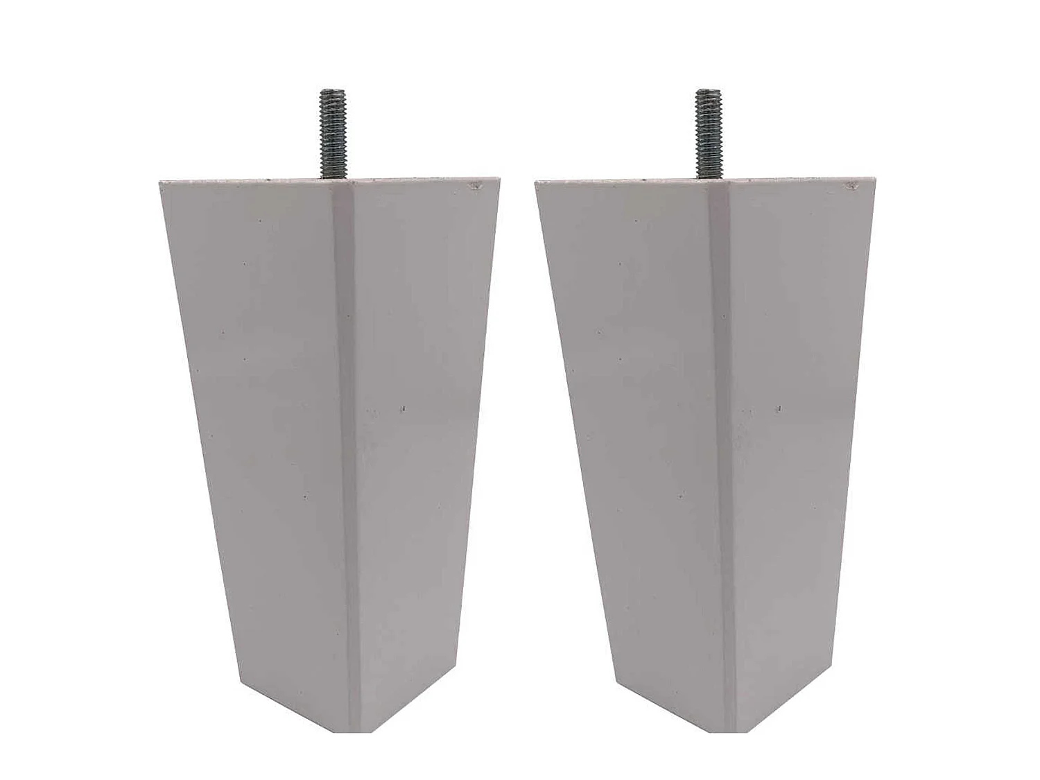 4 pieds fuseau tronqué bois blanc 15 cm