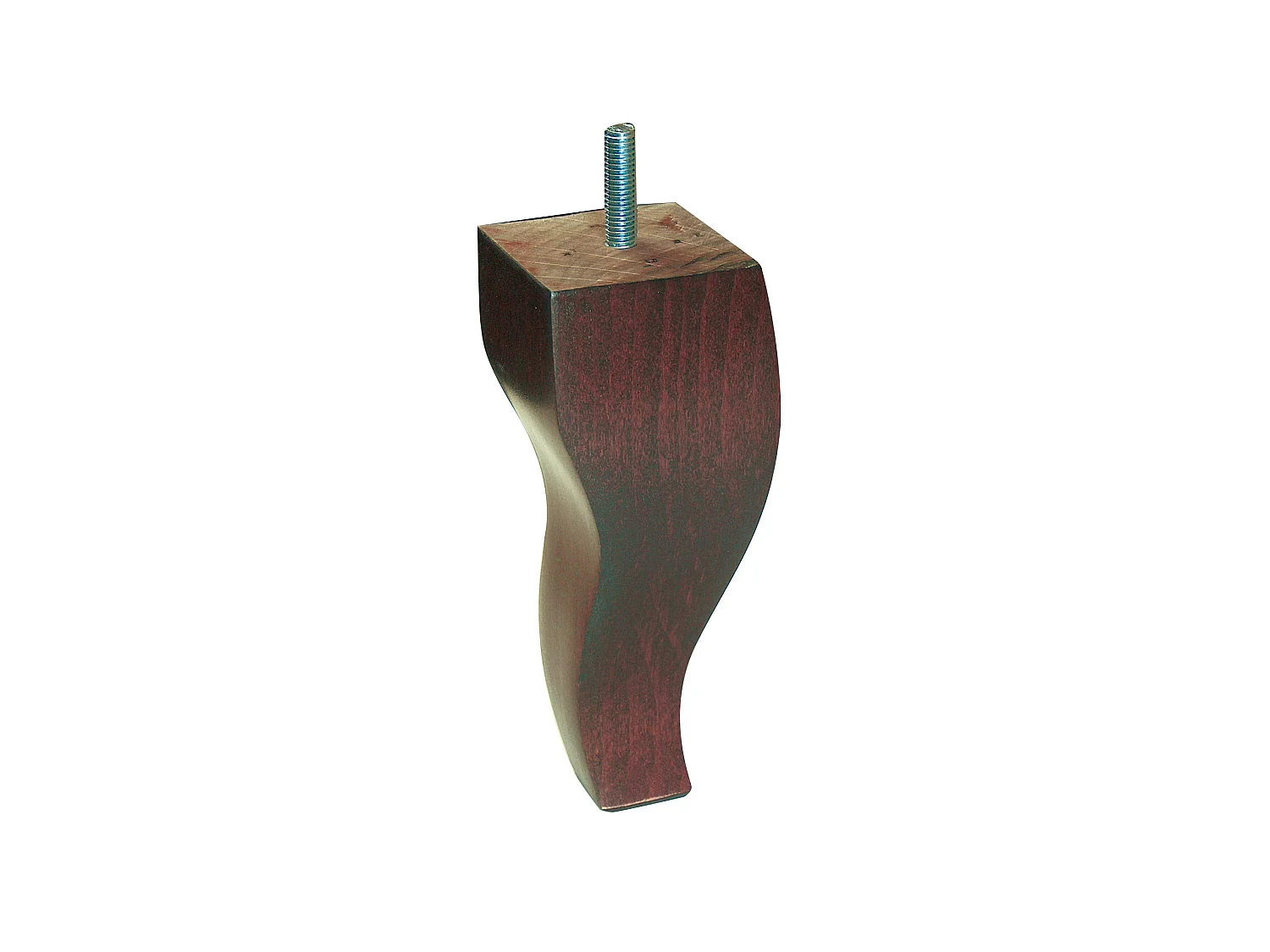 4 pieds Louis XV bois noyer rustique 15 cm